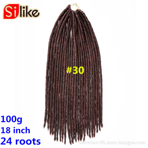 KINKY Faux Locs straight Curls Ends Soft Crochet Hair Soft Faux Locs Crochet Hair Pre-Twisted Curly Synthetic Braiding Hair